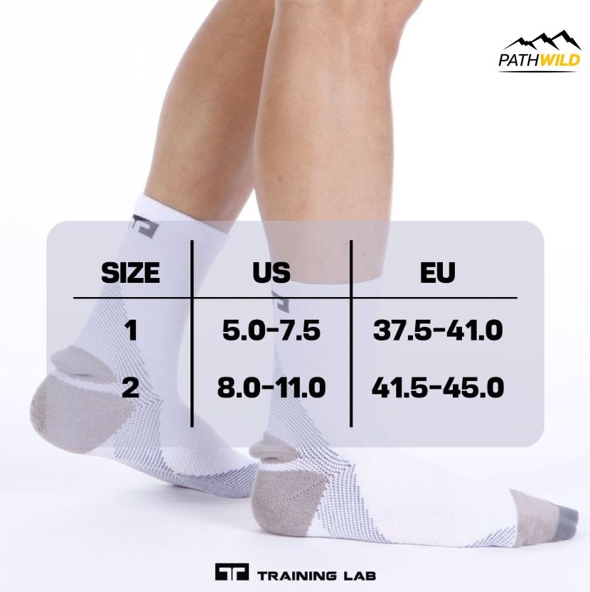 Training LAB TL CREW SOCKS ถุงเท้าแบบข้อยาว กระชับบริเวณอุ้งเท้า รองรับ ...