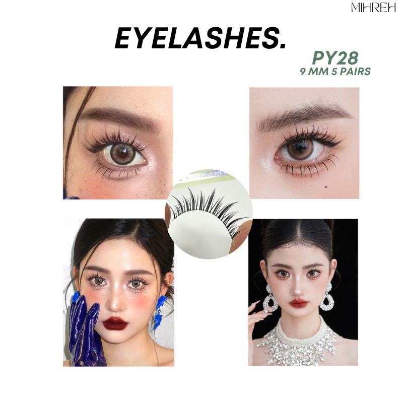[4197] (พร้อมส่ง) ขนตาปลอม เบอร์ PY28 บรรจุ 5 คู่ ความยาว 9mm | Shopee ...