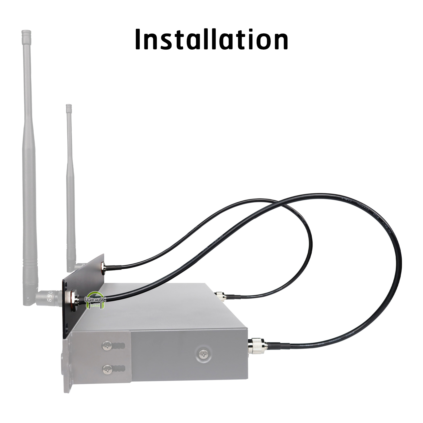 Mount Antenna Rack Kit Soundvision RKT-2A Rack Kit 2 Antennas ชุดย้าย ...