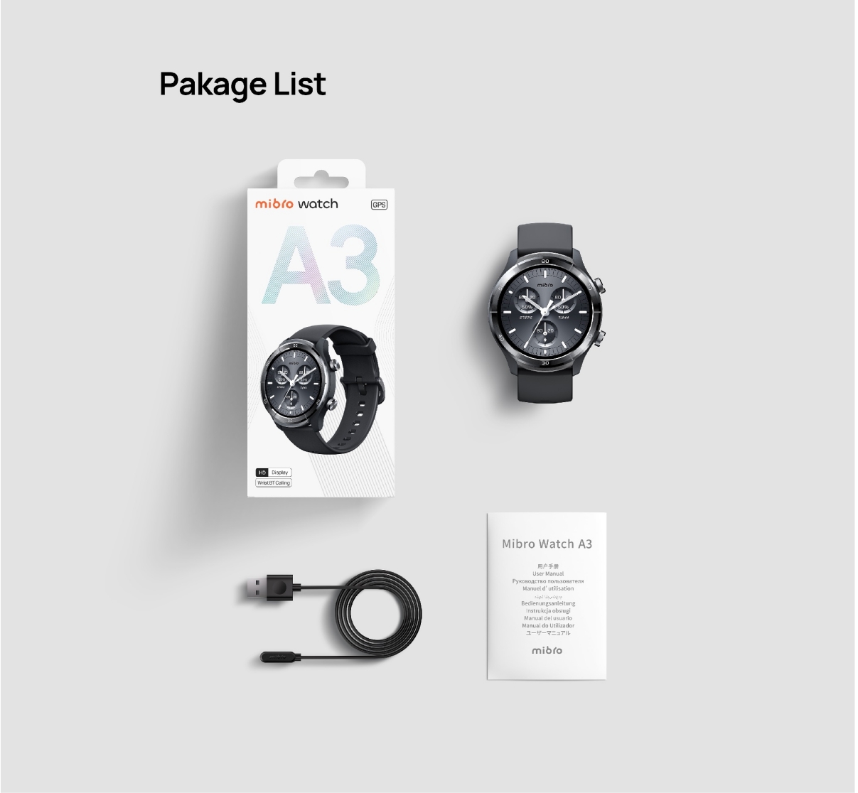 Mibro Watch A3 สมาร์ทวอทช์ คุยโทรศัพท์ได้ ลื่นไหล 60Hz หน้าจอใหญ่ 1.39 นิ้ว คมชัดสู้แสง -12M