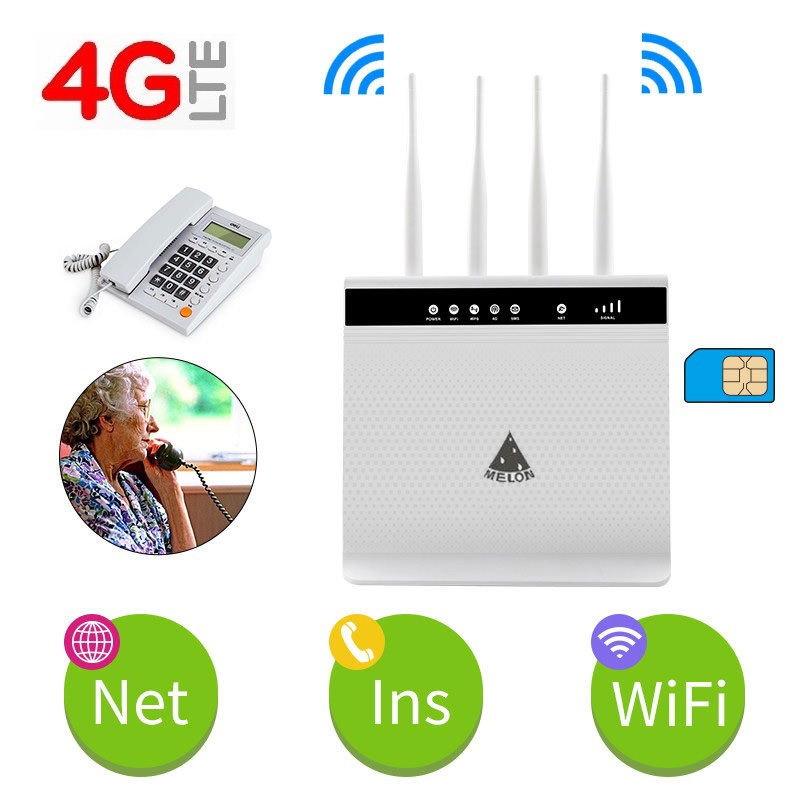 4G VolLTE Router โทรออก-รับสาย+เน็ต With Voice Call 300Mbps Wifi ...