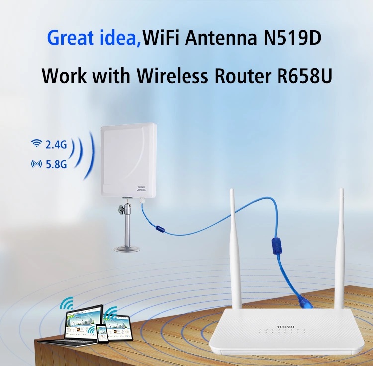 Wifi Router Repeaterใช้กับ USB Wifi High Power Long Distance Wifi ...