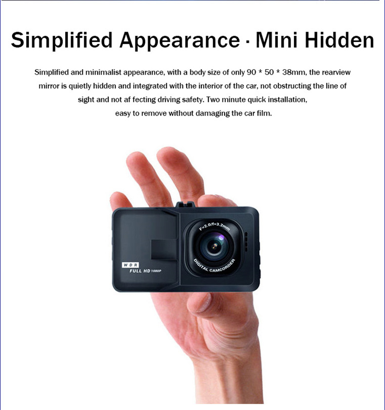 กล้องรถยนต์หน้าจอขนาดใหญ่ 1080 P กล้องวิดีโอ Caramera วิดีโอกล้อง ...