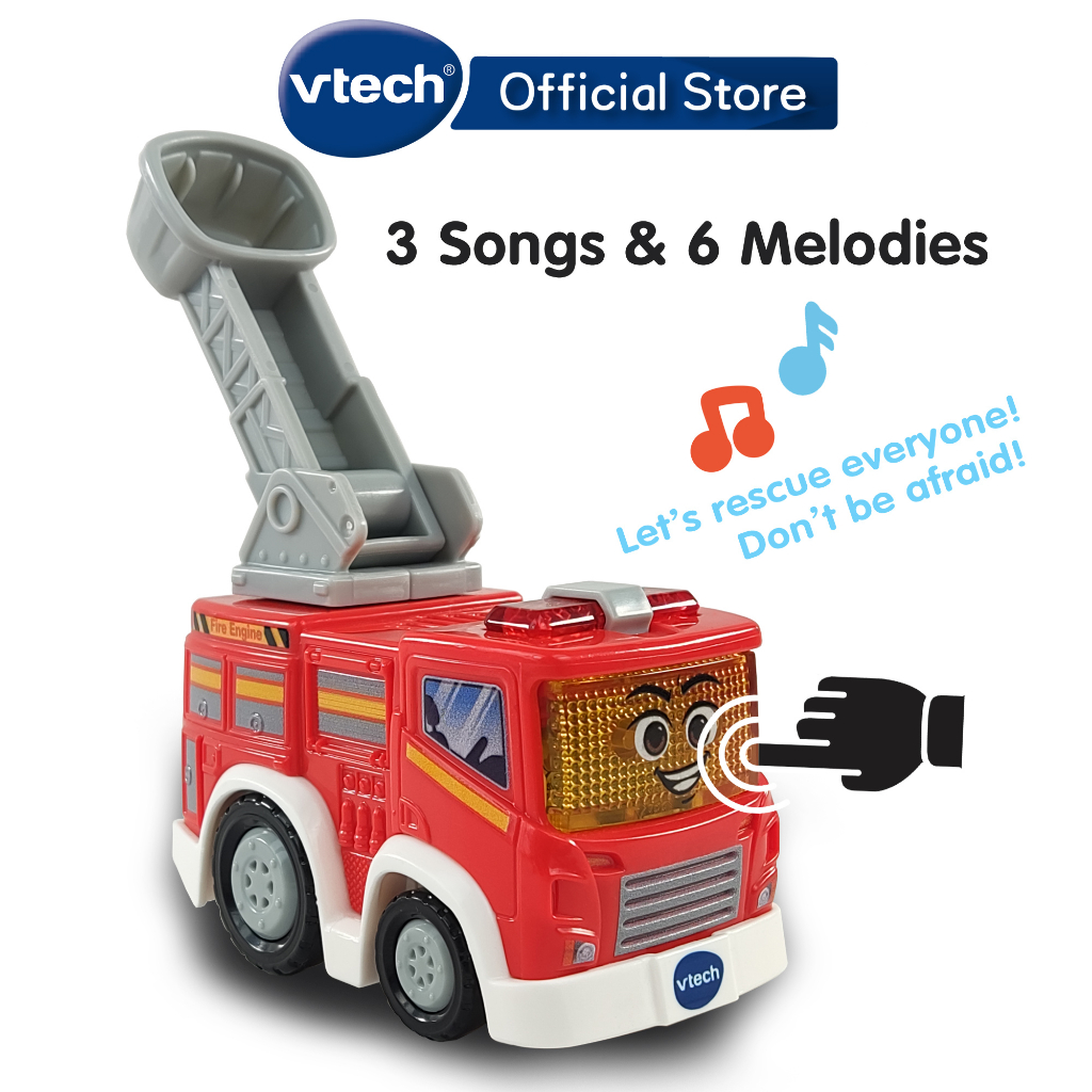 VTech GGSW Fire Engine Music Moveable Ladder,รถดับเพลิง เพลง ยานพาหนะ ...