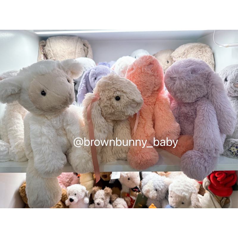 Jellycat (เจลลี่แคท) Smudge Rabbit & Smudge Fox 24 cm. ของแท้ 100% มือ1 ...