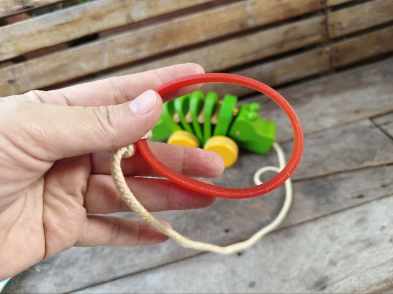 รถไม้ลากจูง แบรนด์ Plantoys มือสอง หลายรุ่น Dancing Alligator /Pull ...