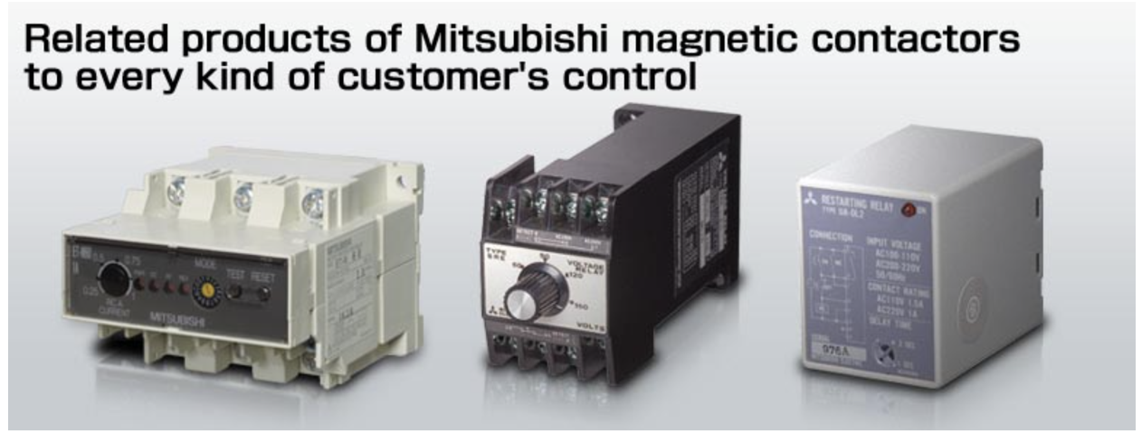 Mitsubishi รีเลย์ป้องกันมอเตอร์ ET-N60 ( 1A - 360A ) 3P Electronic ...