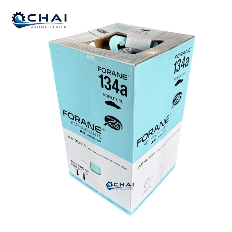 FORANE R-134a 13.6kg. น้ำยาแอร์ แท้ ฟอร์เรน R134 ขนาดบรรจุ 13.6 ...