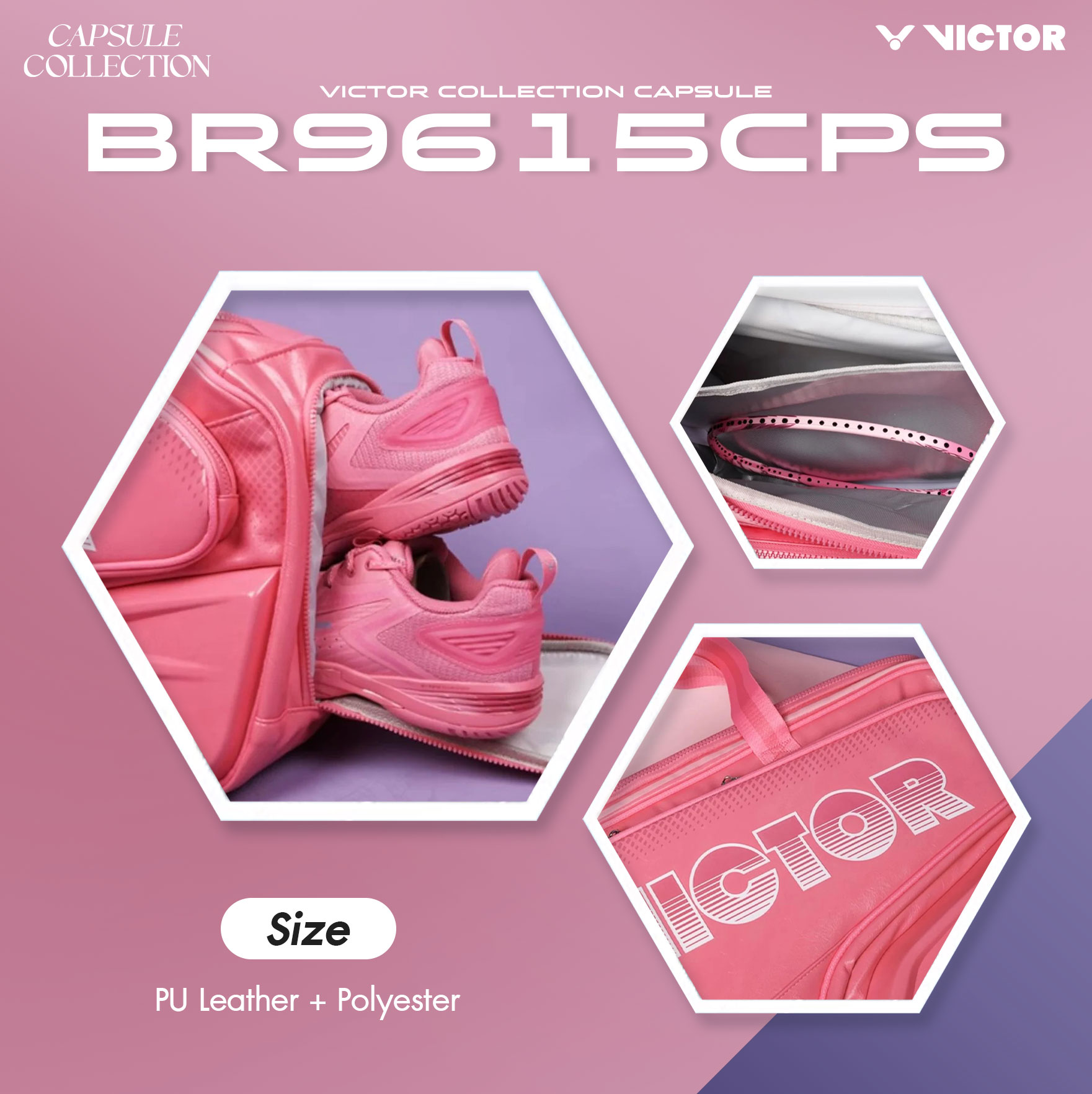 VICTOR COLLECTION CAPSULE กระเป๋ากีฬาแบดมินตัน รุ่น BR9615CPS | Shopee ...