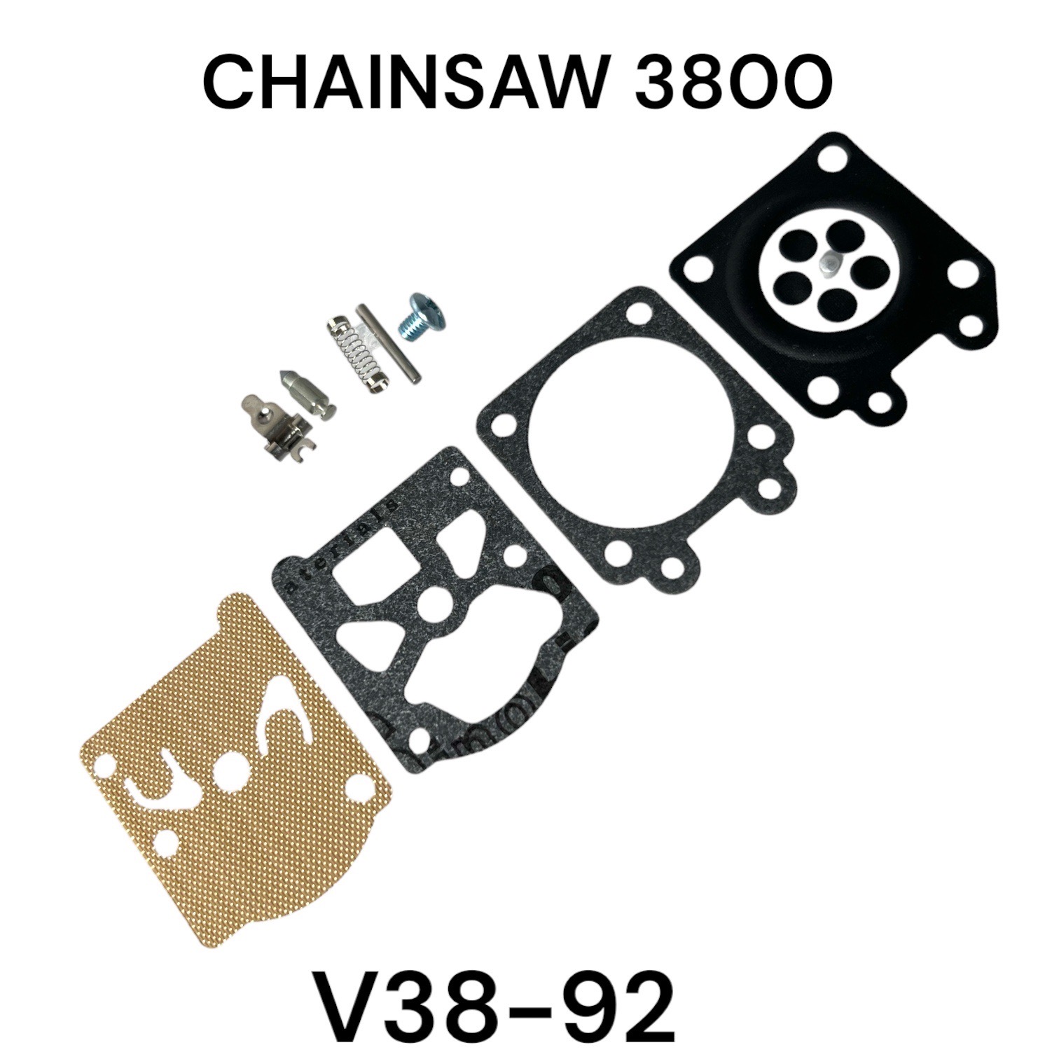 ชุดซ่อมคาร์บิว ผ้าปั๊มคาร์บิว อะไหล่เลื่อยโซ่ รุ่น 3800 Kanto CS1900 ...
