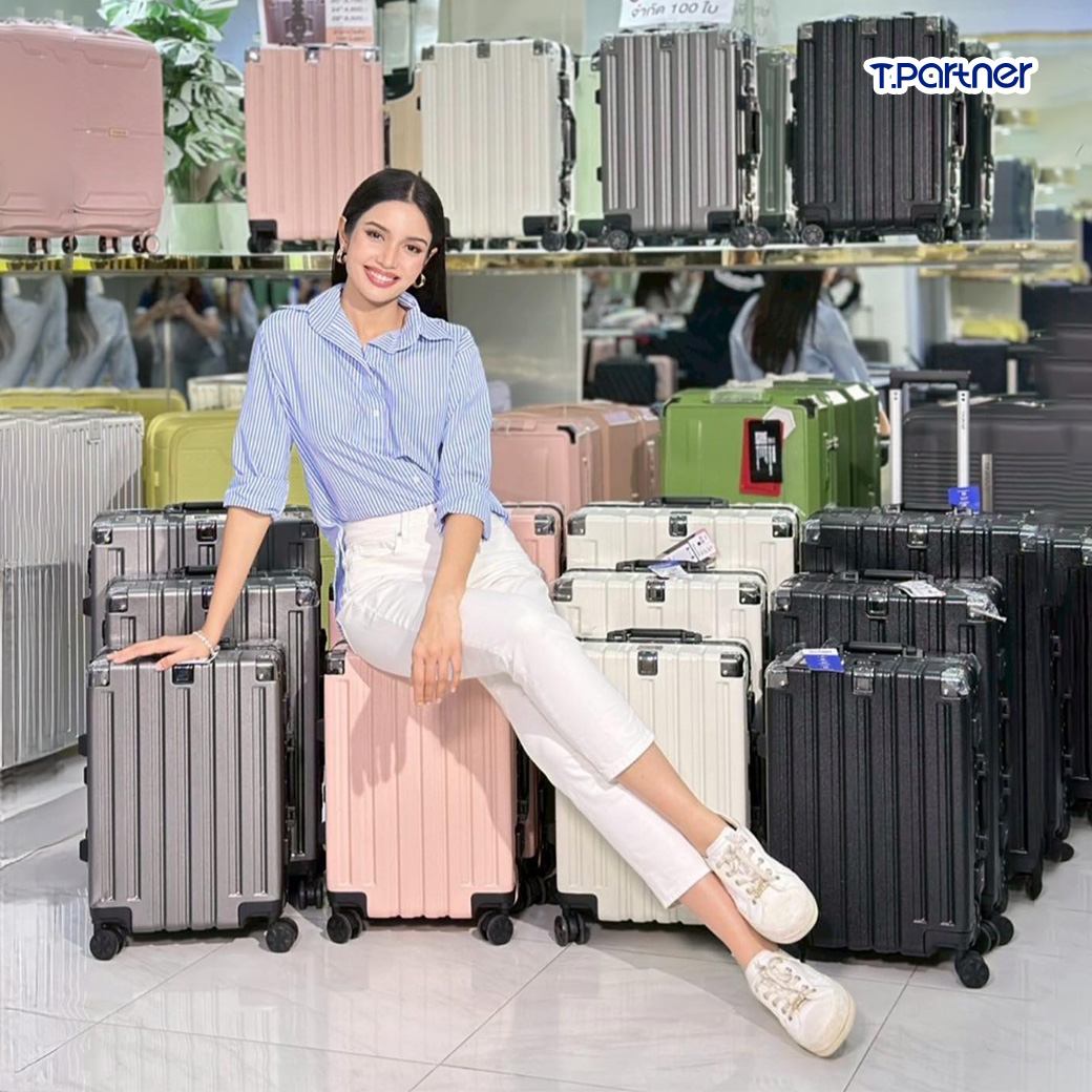 Tpartner รุ่น Duraguard กระเป๋าเดินทางเฟรมอลูมิเนียม บอดี้ PC+ABS พร้อมตัวล็อค Stand Lock แข็งแกร่งทนทาน ปกป้องทุกการเดินทาง