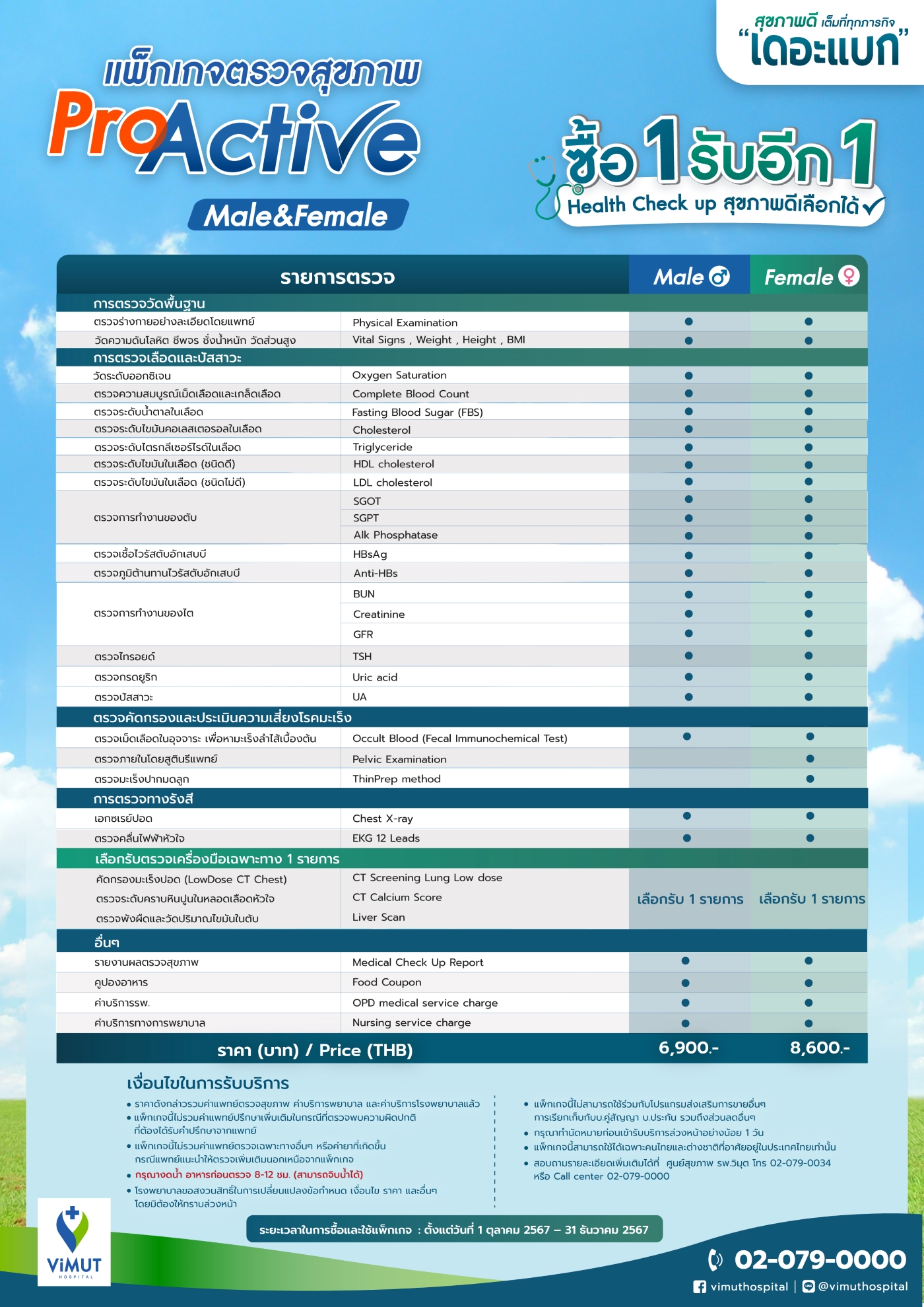 [E-coupon] รพ.วิมุต โปรแกรมตรวจสุขภาพ ProActive Male รับเพิ่ม ตรวจ ...