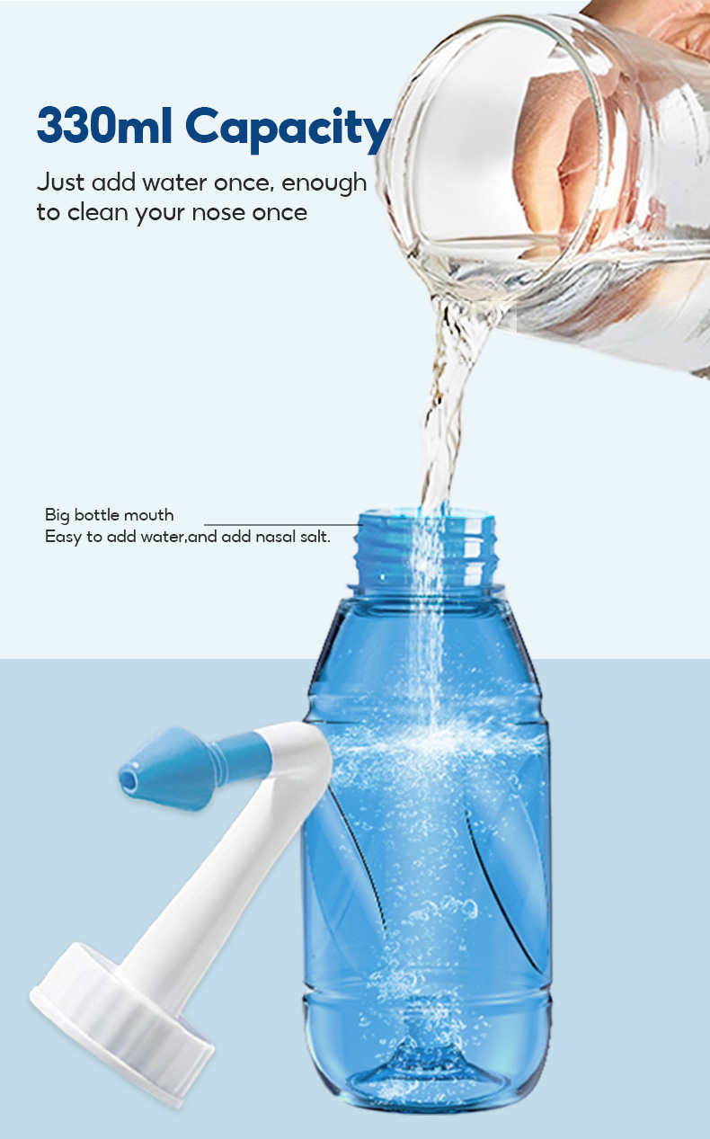 Drisla YT300 ขวดล้างจมูก ทำความสะอาดจมูก 300ml Neti หม้อล้างจมูกผู้ใหญ่ ...
