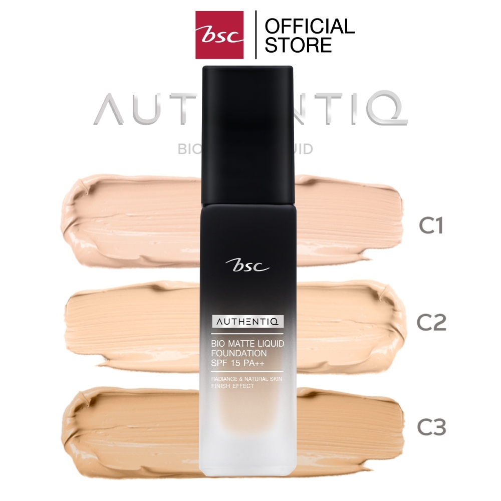 BSC AUTHENTIQ BIO MATTE LIQUID FOUNDATION SPF 15 PA++ รองพื้นเนื้อเนียน ...