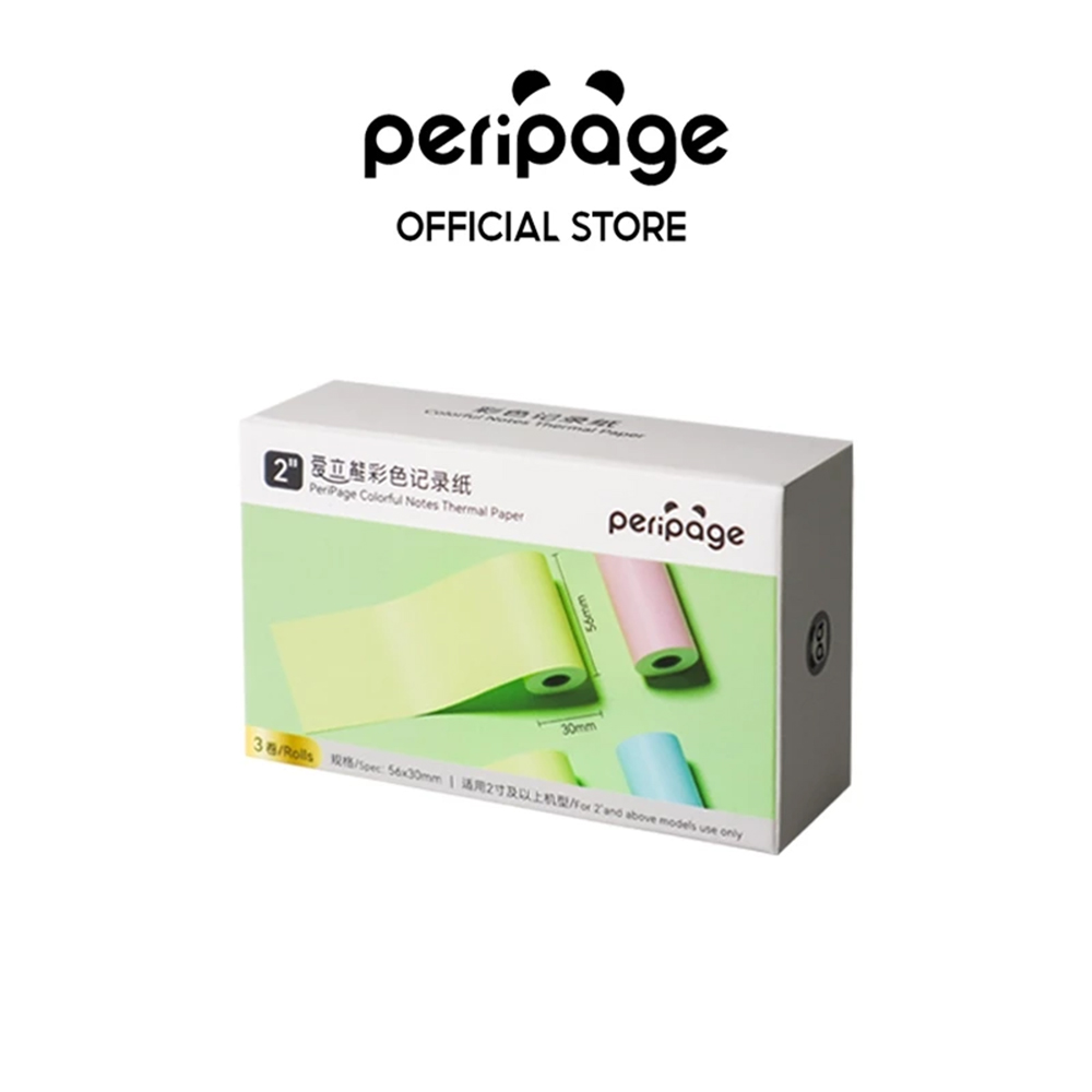 [ศูนย์ไทย] Colorful Notes Thermal Paper 56x30mm. กระดาษความร้อน 3 สี ...