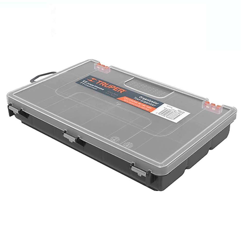 TRUPER 10035 ถาดใส่อุปกรณ์ช่าง 11 ช่อง ขนาด 15x23x3.8 cm. (ORG-11 ...