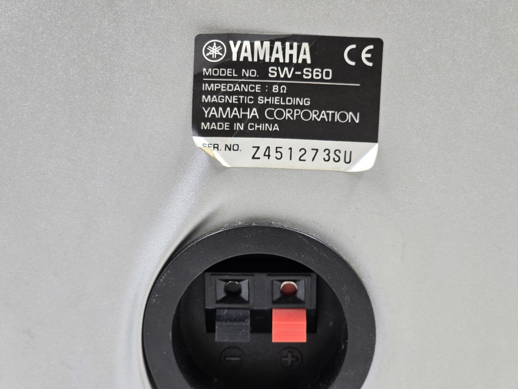 BA72 ลำโพง SUBWOOFER 1 ลูก มือสองญี่ปุ่น (273) YAMAHA SW-S60 8 โอห์ม ...