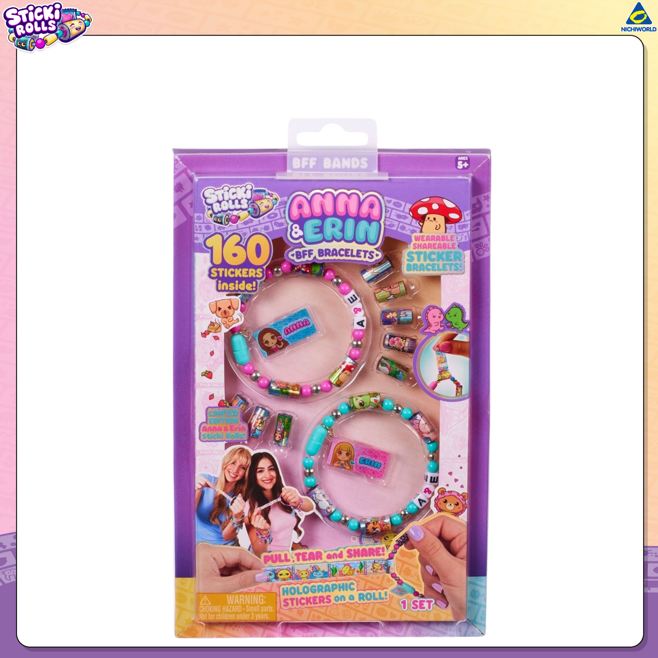 ของแท้ Sticki Rolls สติ๊กกี้โรลส์ - คู่หู กำไลข้อมือสติ๊กเกอร์ DIY (ได้ ...