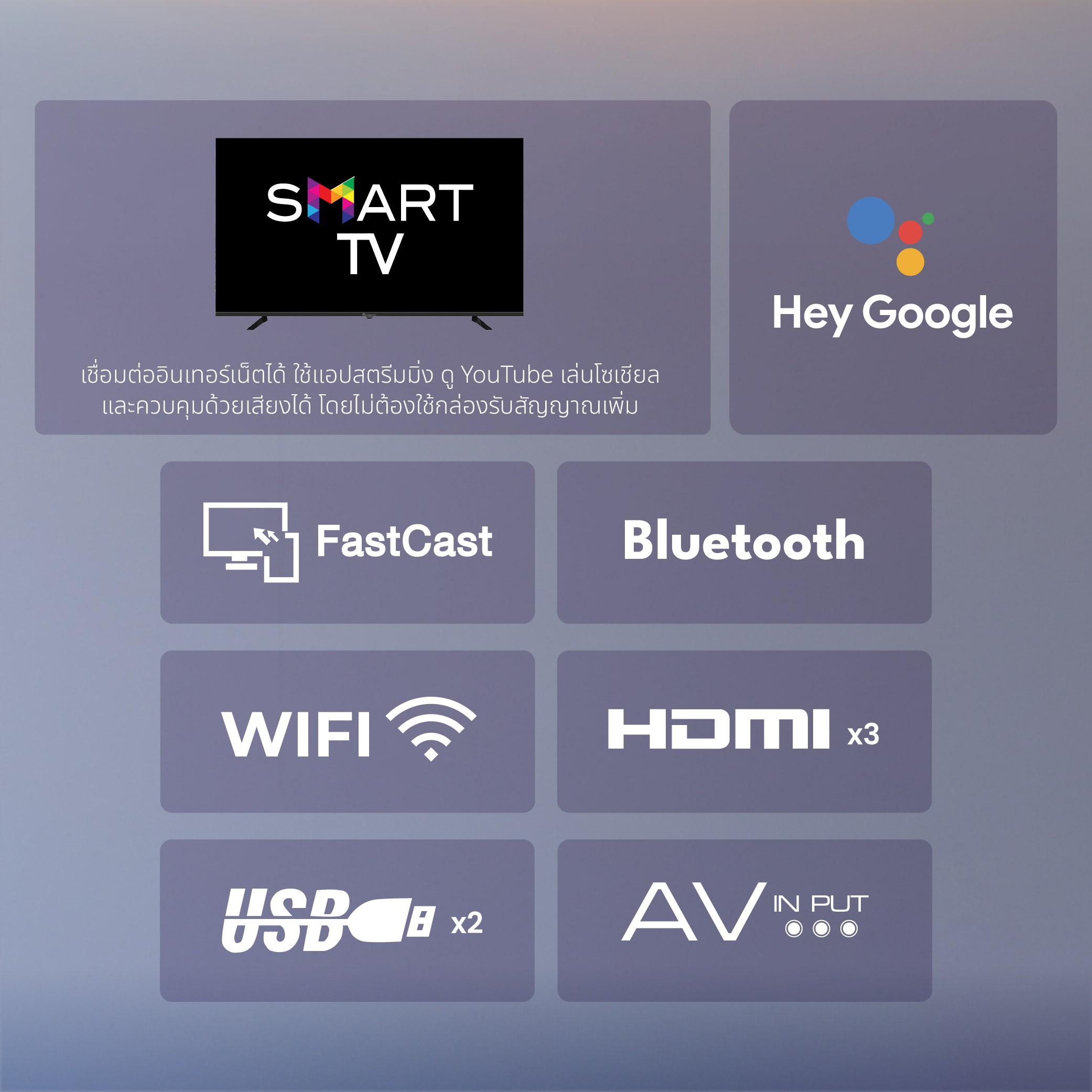 ACONATIC รุ่น 32HS700AN สมาร์ททีวี Google TV 32 นิ้ว HD ดีไซน์ขอบจอบางเฉียบ มอบประสบการณ์ความบันเทิงที่เหนือกว่าในทุกมิติ