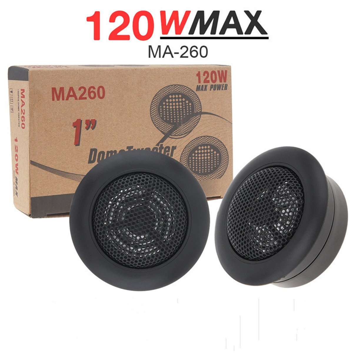 ทวิตเตอร์โดม MA-260 120W ลำโพงติดรถยนต์ขนาดมินิ ลำโพงทวิสเตอร์โดม ...