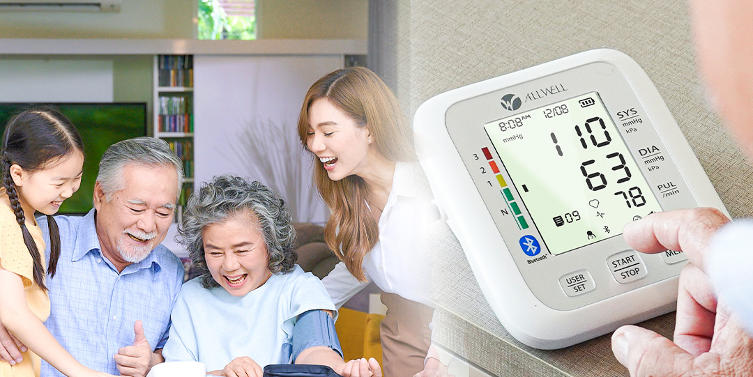 Allwell JPD-HA120 เครื่องวัดความดัน เชื่อม app ได้ ระบบเสียงพูดภาษาไทย เครื่องวัดความดันโลหิต