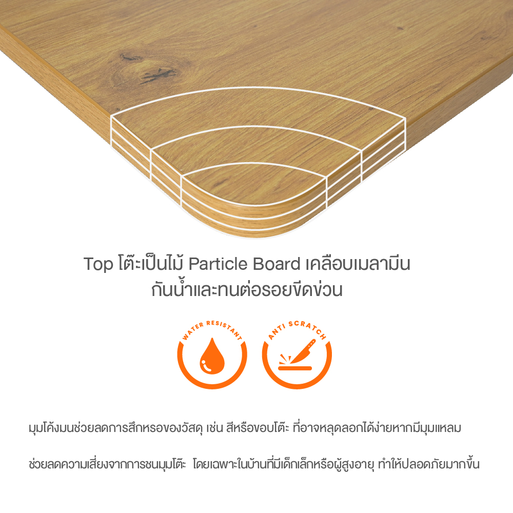 ErgoTrend Elevio โต๊ะไฟฟ้าปรับระดับมอเตอร์คู่ 3stage 65-130 cm ท๊อปโค้งรับสรีระ รับประกัน 5 ปี