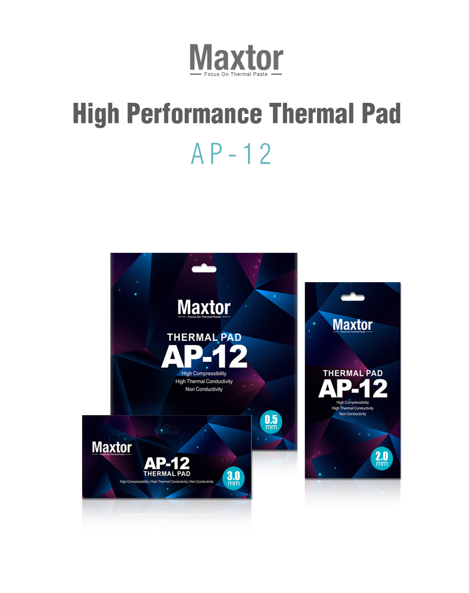 Maxtor Thermal Pad 22.5W/MK High-quality Thermal Phase Change Silicone Pads For CPU GPU Graphics Card