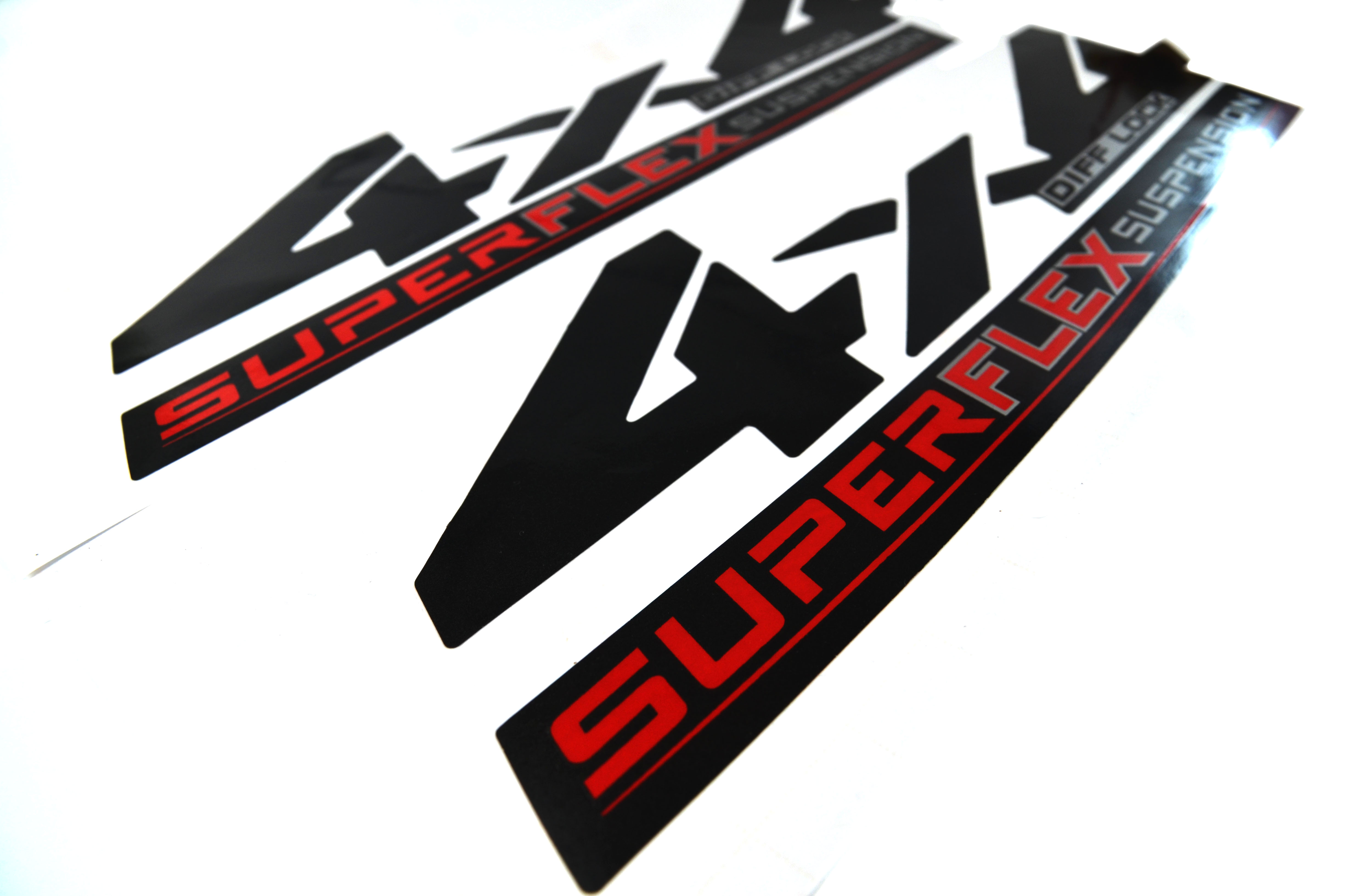 sticker 4x4 diff lock super flex suspension + sticker PRERUNNER SUPER ...
