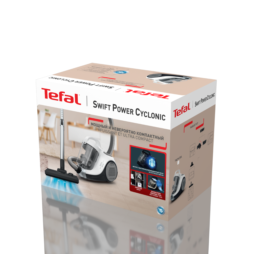 TW2947EA Tefal เครื่องดูดฝุ่นแบบกล่อง Cyclonic แรงดูด 2100 วัตต์ ระบบ ...