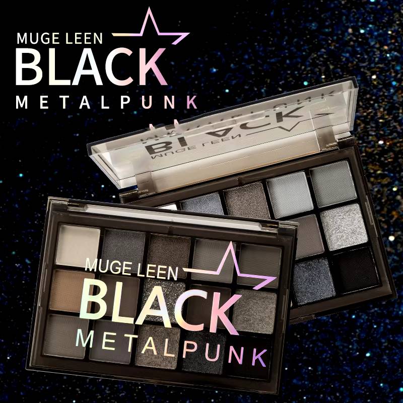 MUGE LEEN 15 COLORS Smokey eye Eyeshadow อายแชโดว์พาเลทท์ สีสโมคกี้อาย ...