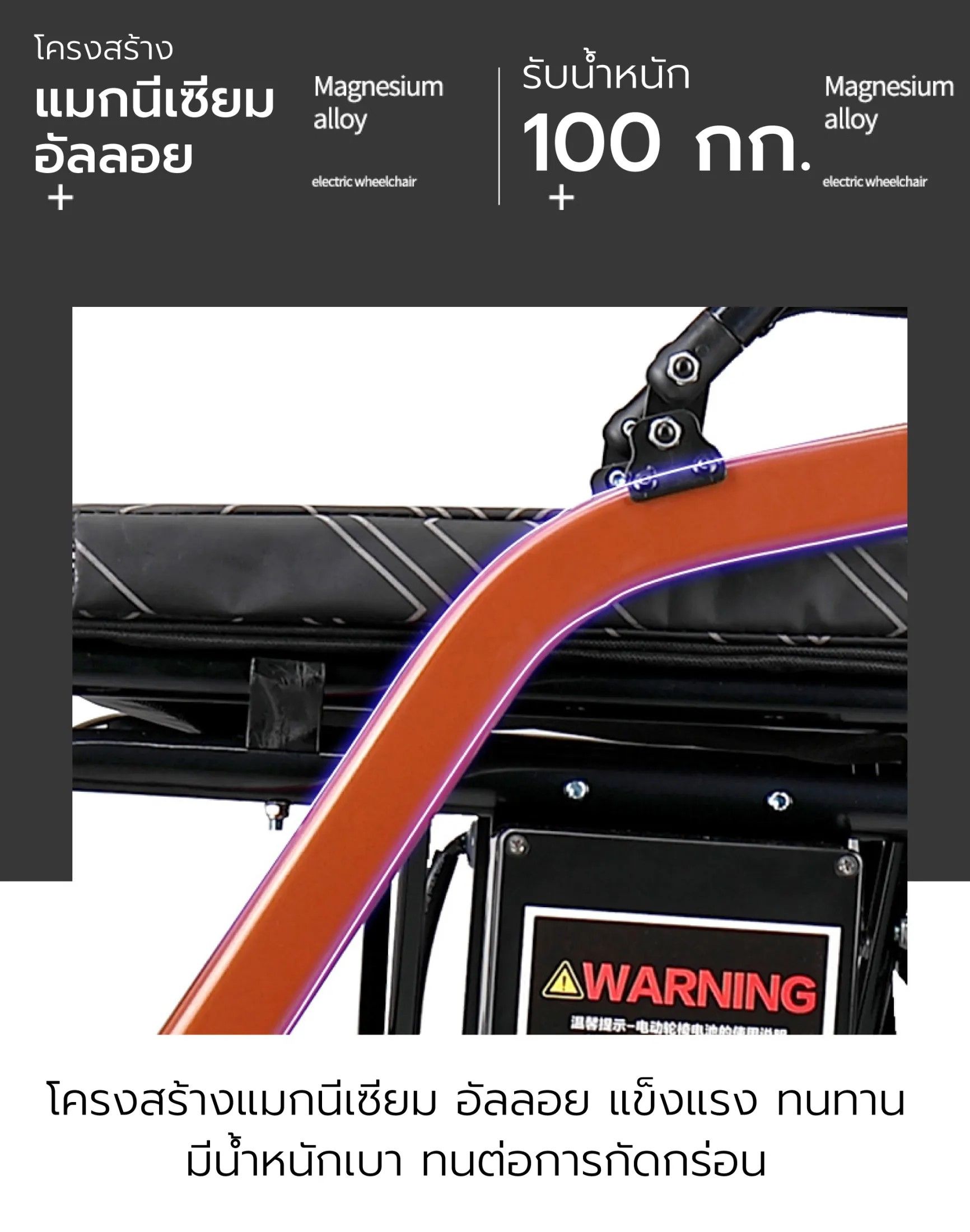 Synergy รุ่น แอร์วีล ลิมิเต็ด วีลแชร์ไฟฟ้า พับได้ น้ำหนักเบา 14 กก พกพาขึ้นเครื่องบิน