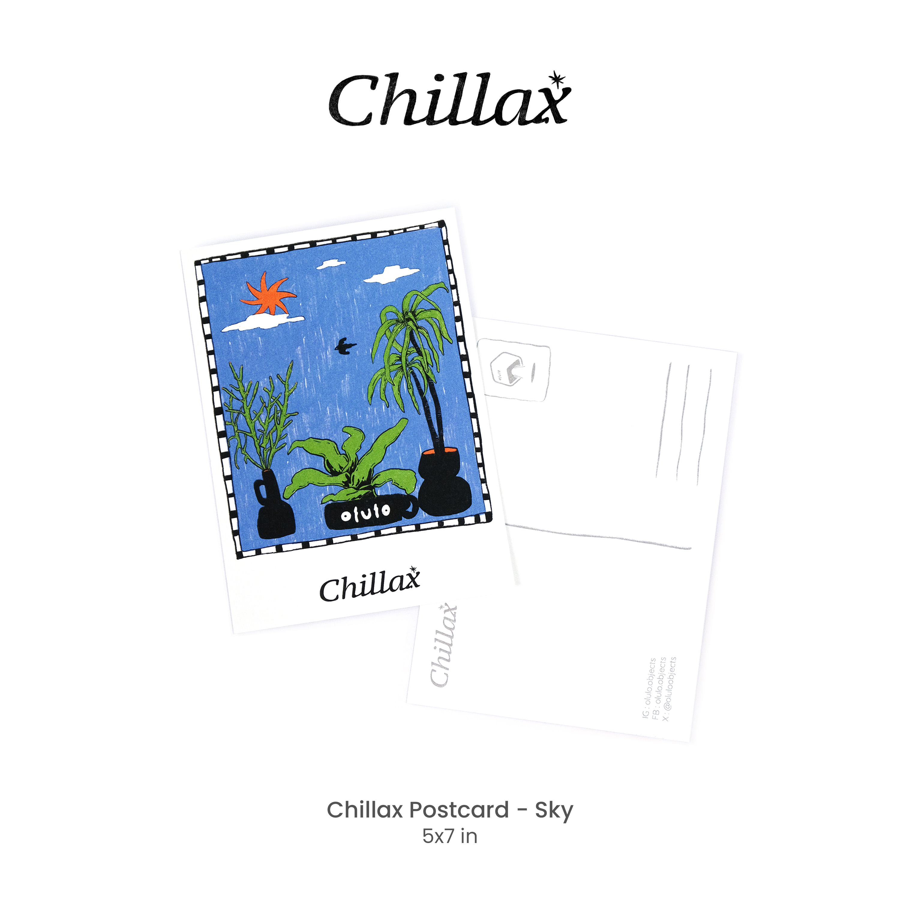 olulo Chillax - Postcard (Original Artwork by olulo.objects) | Shopee ...