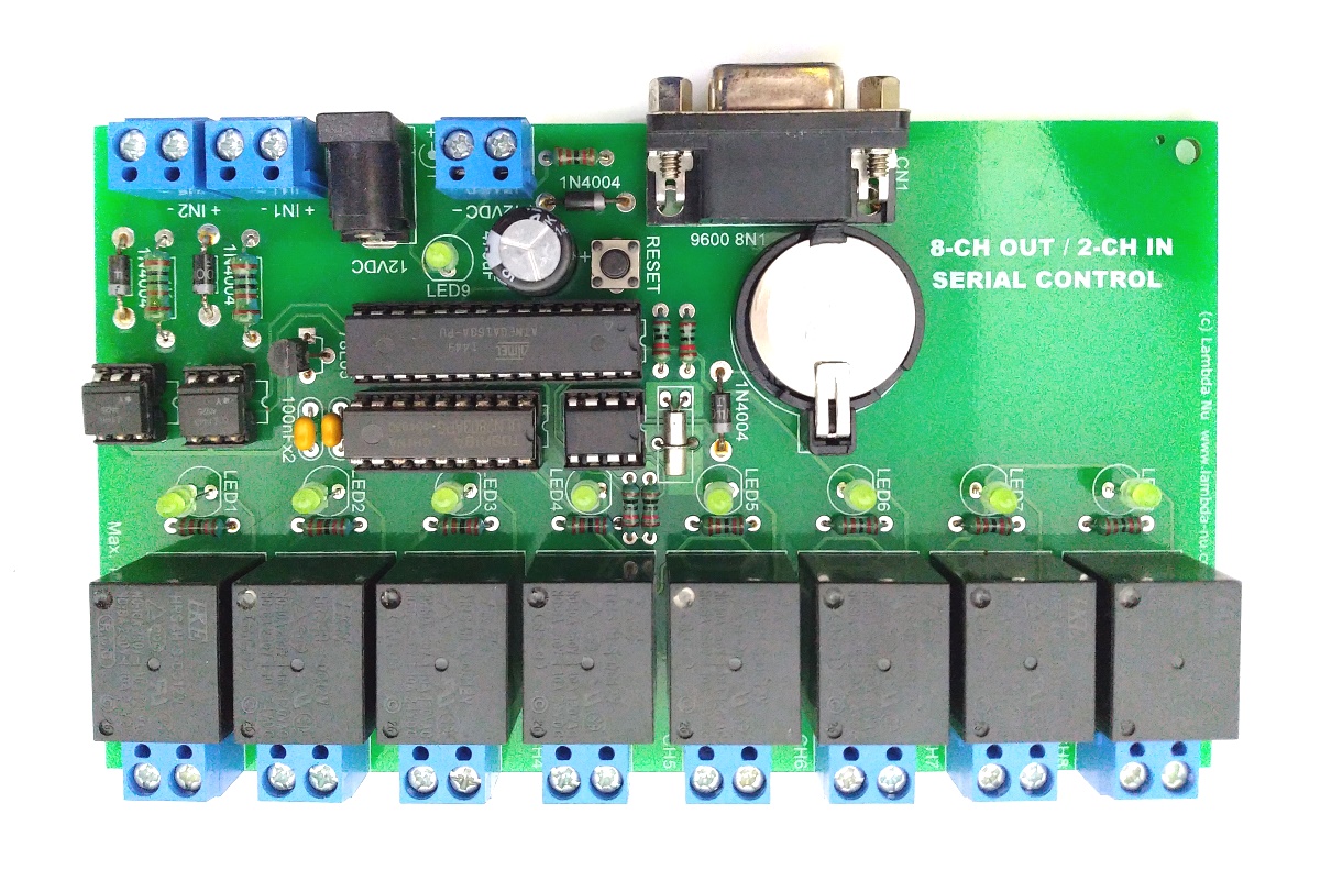 Standalone Serial Control SC-820: ควบคุมอุปกรณ์ไฟฟ้า 8 ช่อง 2 อินพุต ...