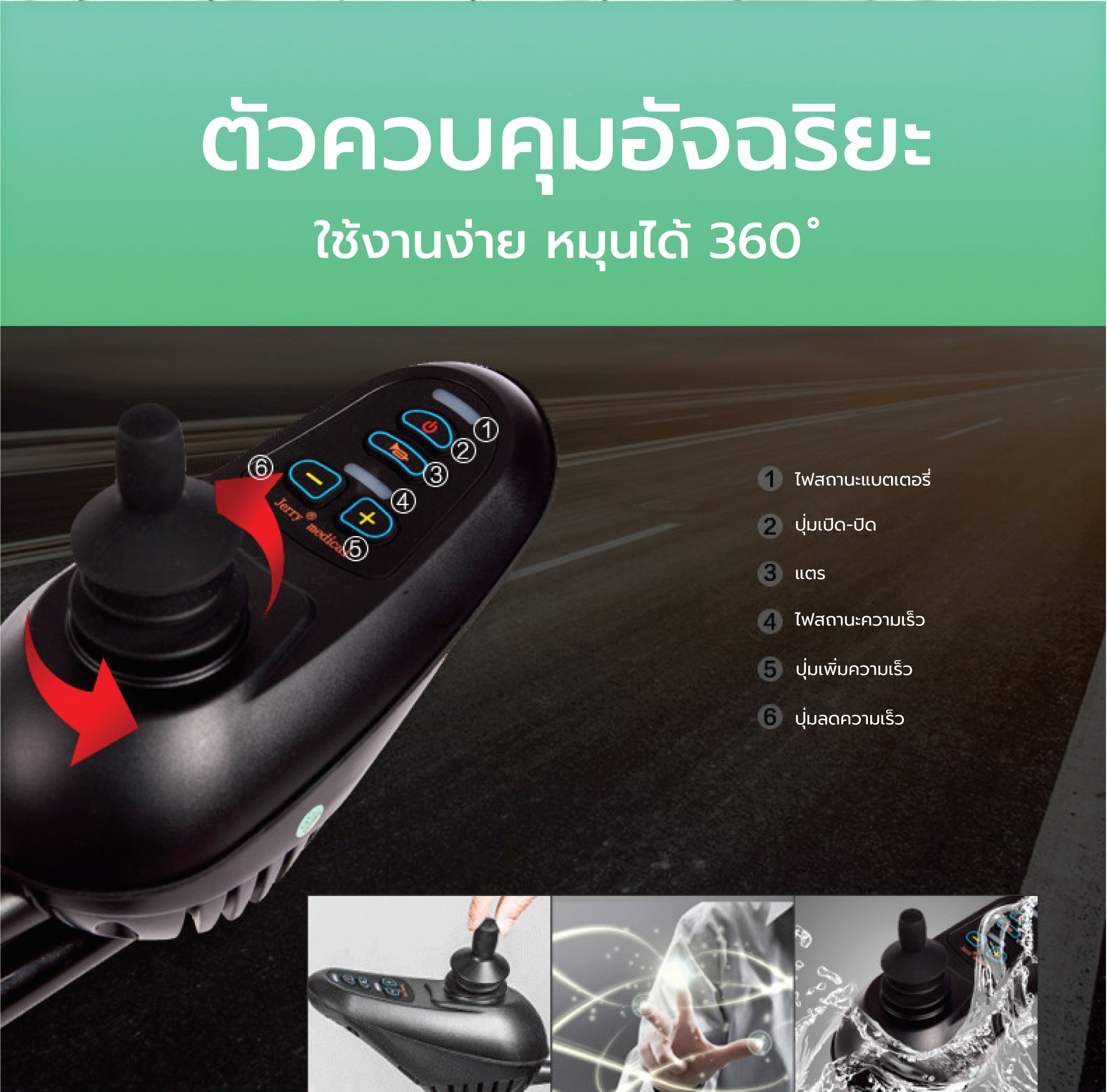 Synergy รุ่น เอ๊กซ์คลูซีฟ พลัส รถวีลแชร์ไฟฟ้าปรับเอนนอนได้ พนักพิงสูง เบาะหนานุ่ม นั่งสบาย เพิ่มความอิสระในการใช้ชีวิต