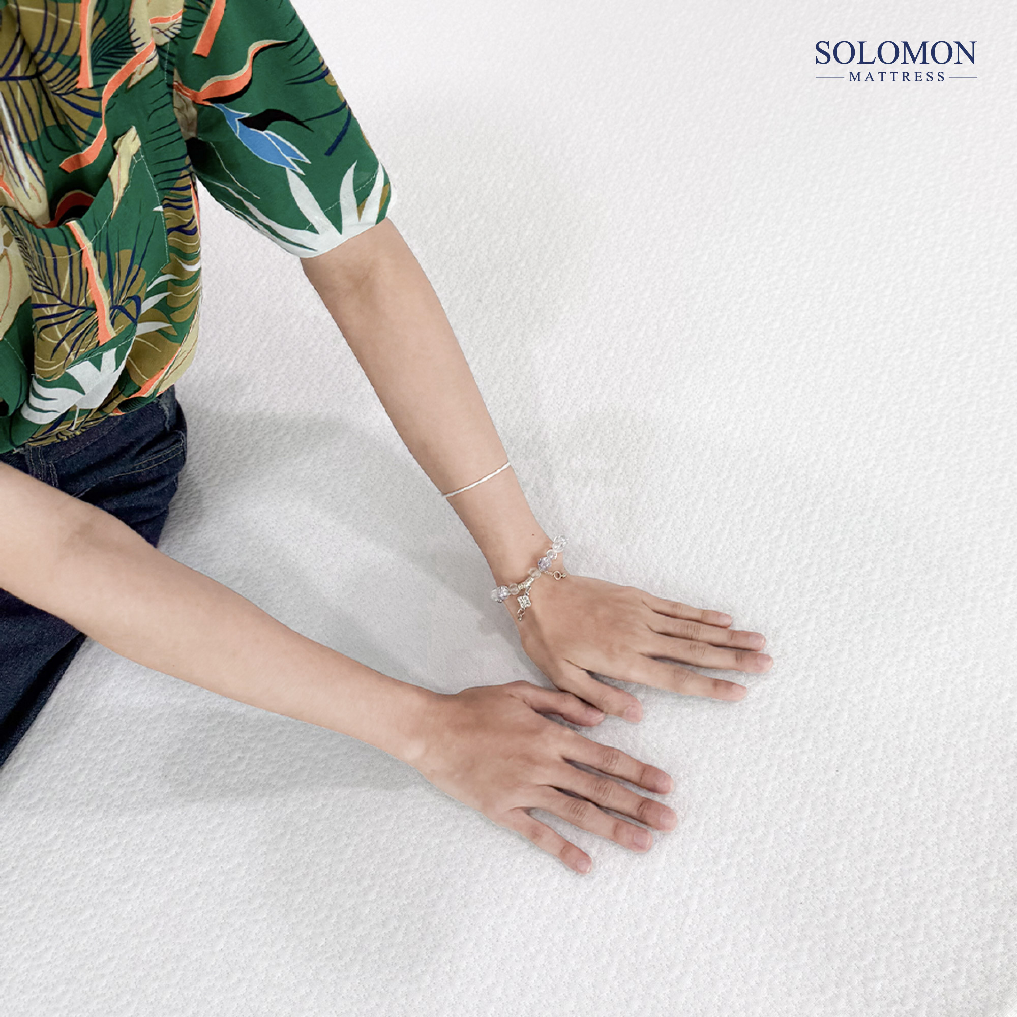 SOLOMON รุ่น CLOVER ที่นอนยางพารานุ่ม หนา 8 นิ้ว เสริมเจลเย็นช่วยลดอาการปวดหลัง