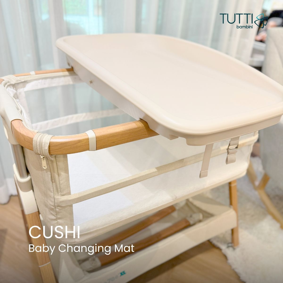 Tutti Bambini Cushi Baby Changing Mat เบาะรองเปลี่ยนผ้าอ้อม วางบนเตียง ...