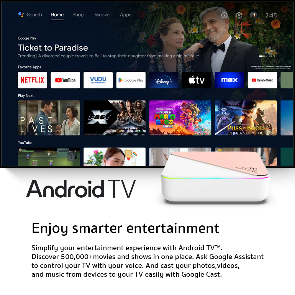 Homatics Box R 4K Plus กล่อง Android TV BOX ให้ Ram 4GB/Rom 32 GB ...