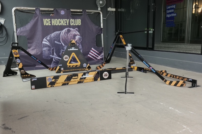 เครื่องฝึกส่ง รับ ลูกพัค ฮอกกี้ รวดเร็ว ฝึกแม่นยำ Passing Rocket Ice ...