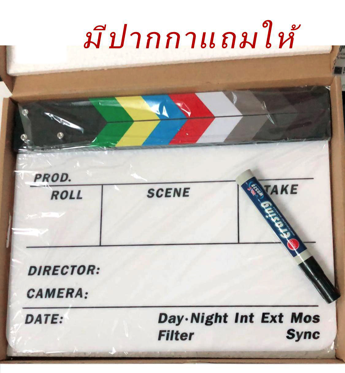 [ deeplus ] Clapper Board Acrylic Movie Action Slate Clapper Board ...