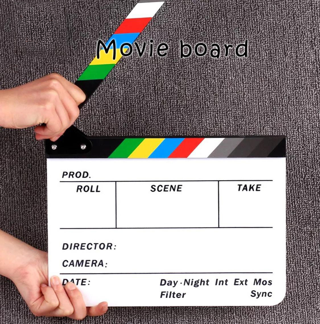 [ deeplus ] Clapper Board Acrylic Movie Action Slate Clapper Board ...