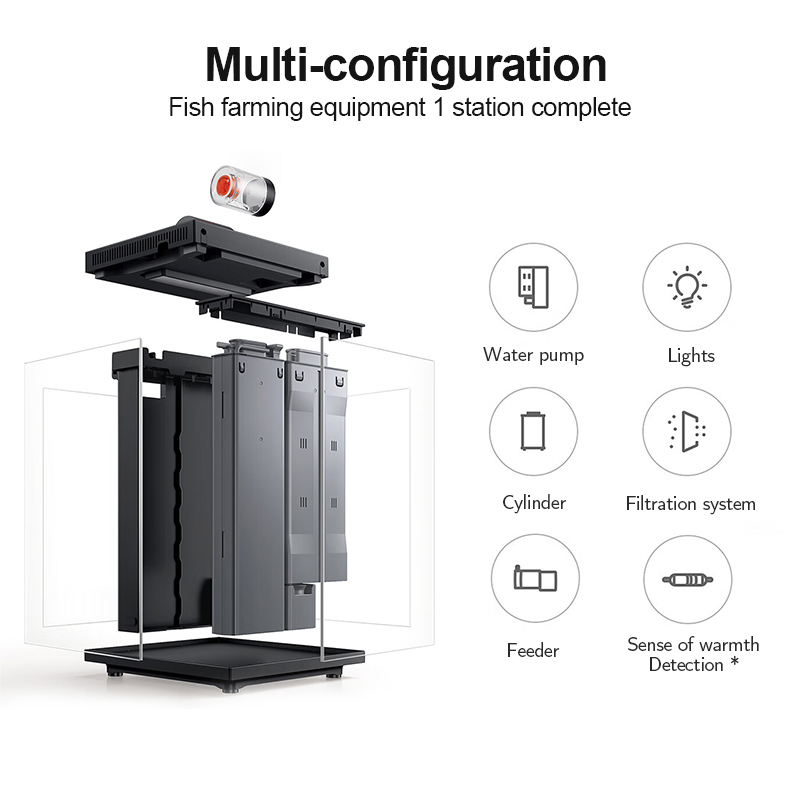 Xiaomi Smart Desktop Fish Tank 10L Small Ecological Fish Tankตัวกรอง ...