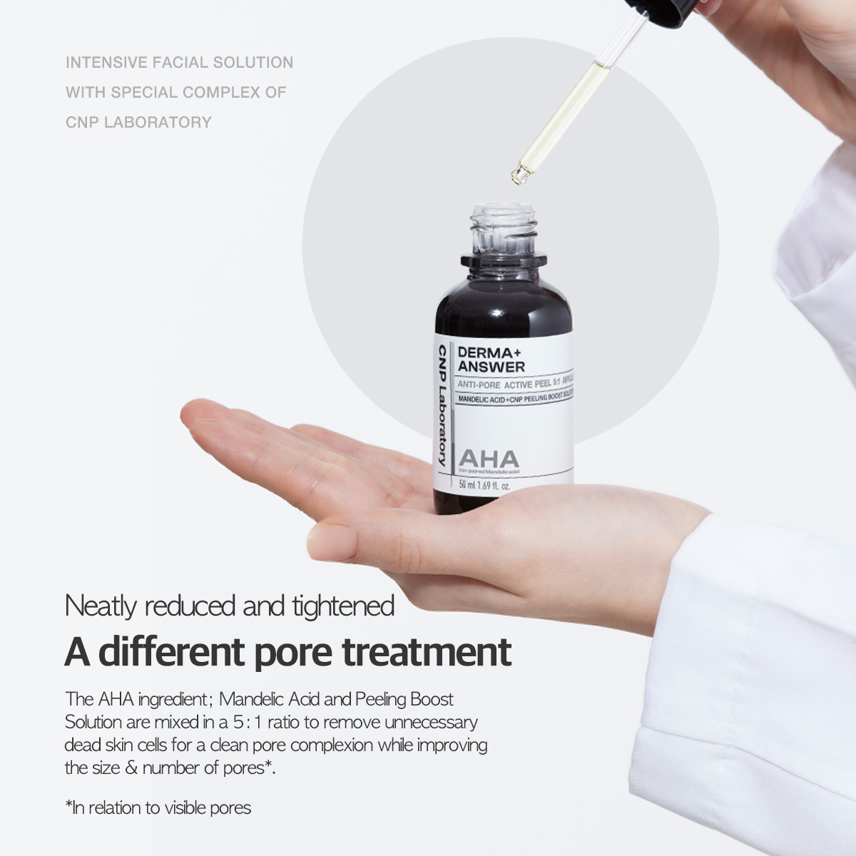 CNP LABORATORY Derma Answer Anti-Pore Active Peel AHA Ampule 50ml เอเอช ...