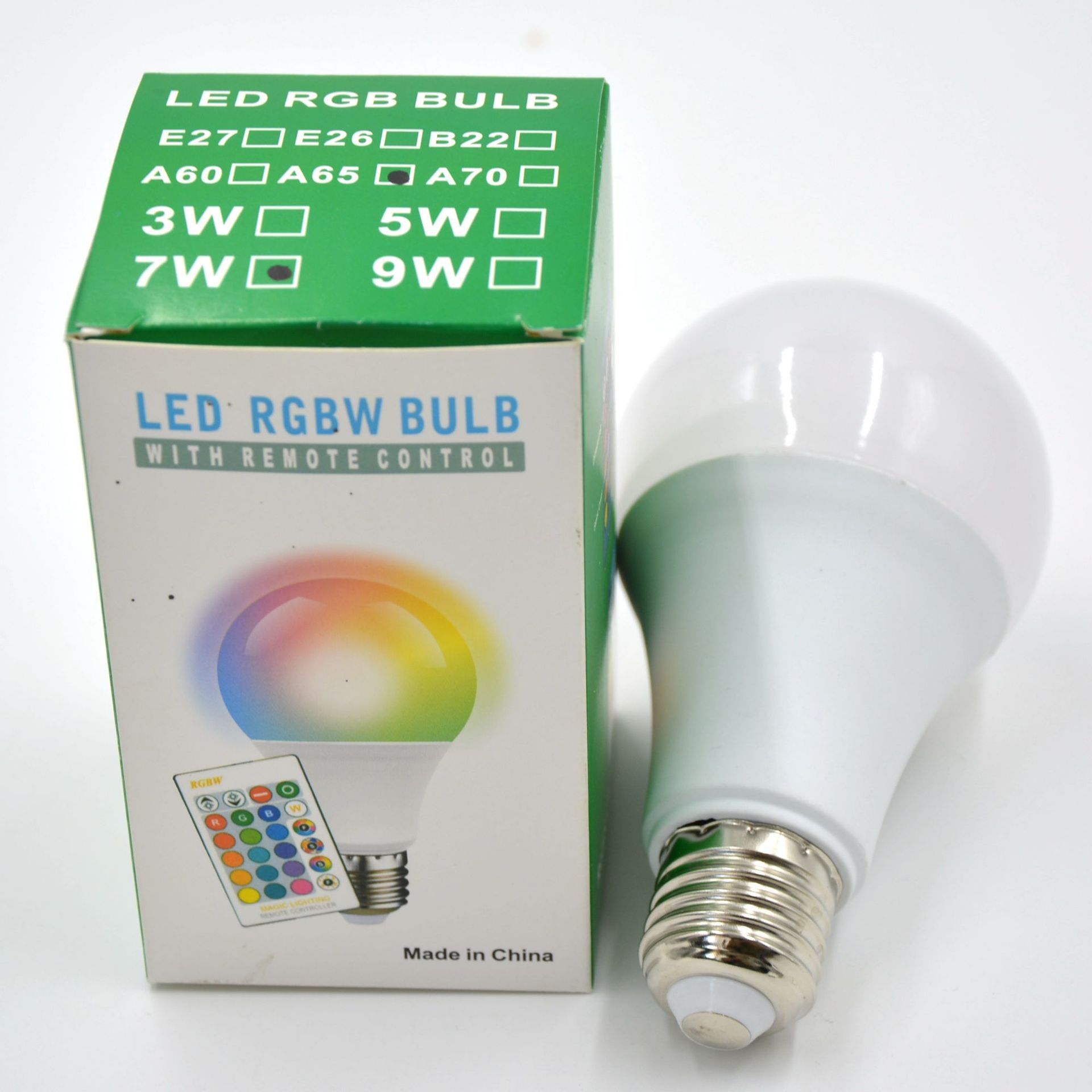 หลอดไฟ led RGB หลอดไฟเปลี่ยนสี โคมไฟ E27 พร้อมขั้วหลอดไฟ หลอดไฟปาร์ตี้ ...