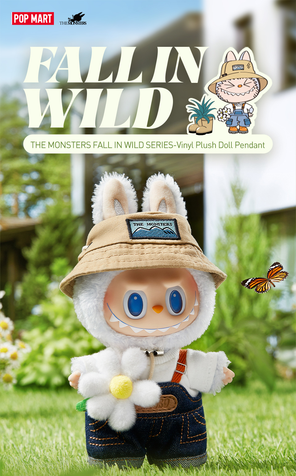 จัดส่งที่รวดเร็ว POPMART labubu Spring Wild Home Series labubu ตุ๊กตาไว ...