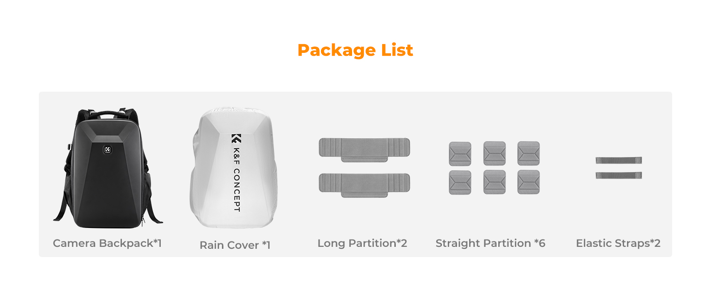 กระเป๋ากล้อง K&F EVA Hard Shell Design Camera Backpack | Shopee Thailand