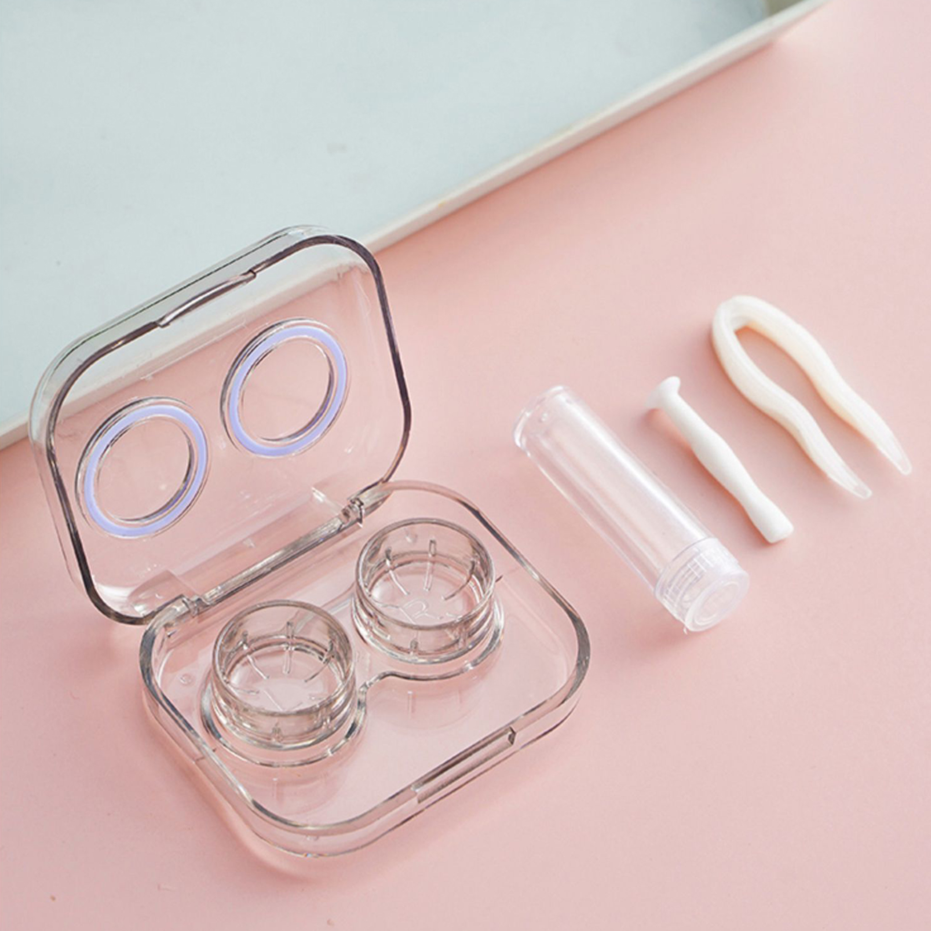 Simple Health ตลับคอนแทคเลนส์ กล่องใส่คอนแทคเลนส์ Contact lens Box Set ...