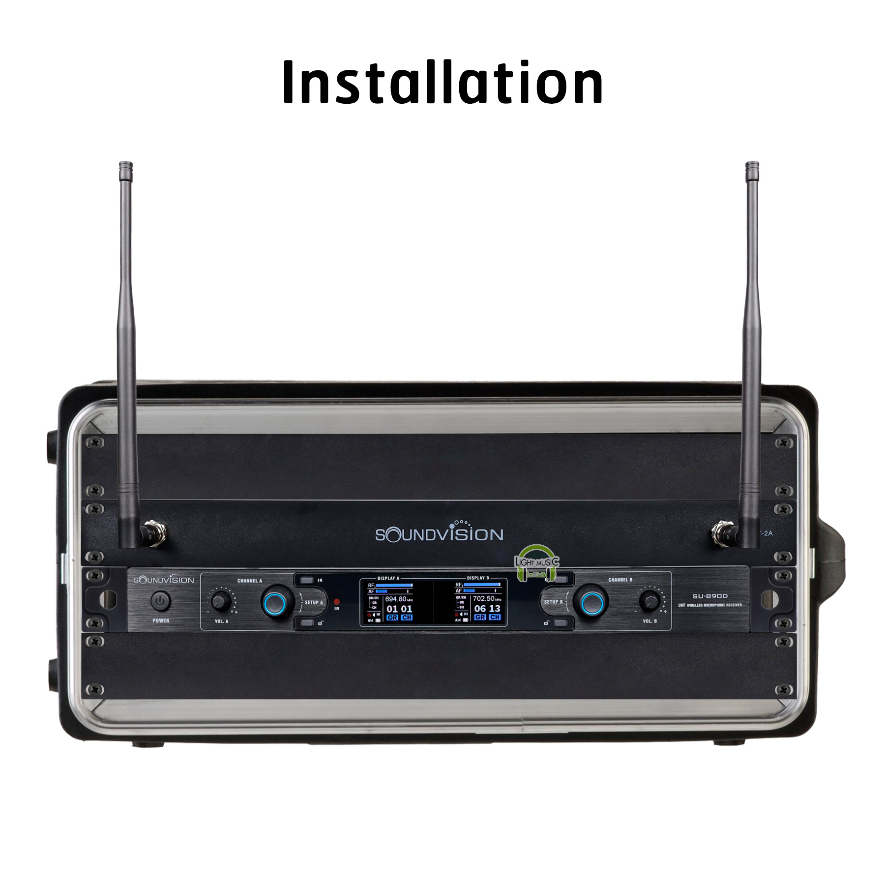 Mount Antenna Rack Kit Soundvision RKT-2A Rack Kit 2 Antennas ชุดย้าย ...