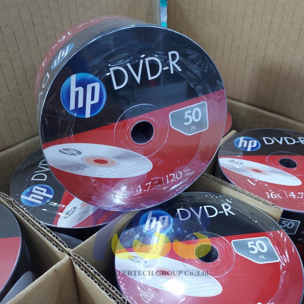 HP DVD-R Printable (50/Pack) แผ่นดีวีดีใช้ไรท์ข้อมูล 120min / 4.7GB ...