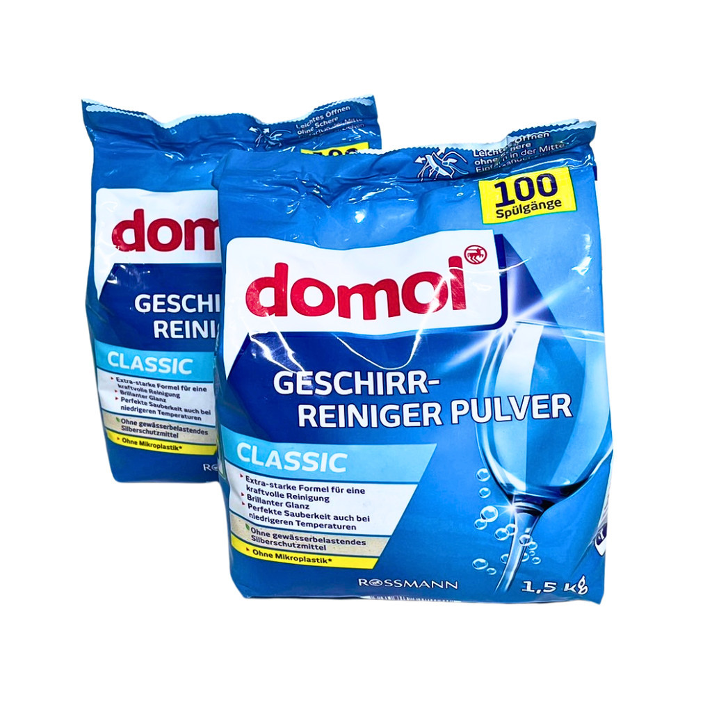 Domol ผงล้างจาน 1.5kg Dishwasher Powder ผงล้างจาน ผงล้างจานสำหรับ ...