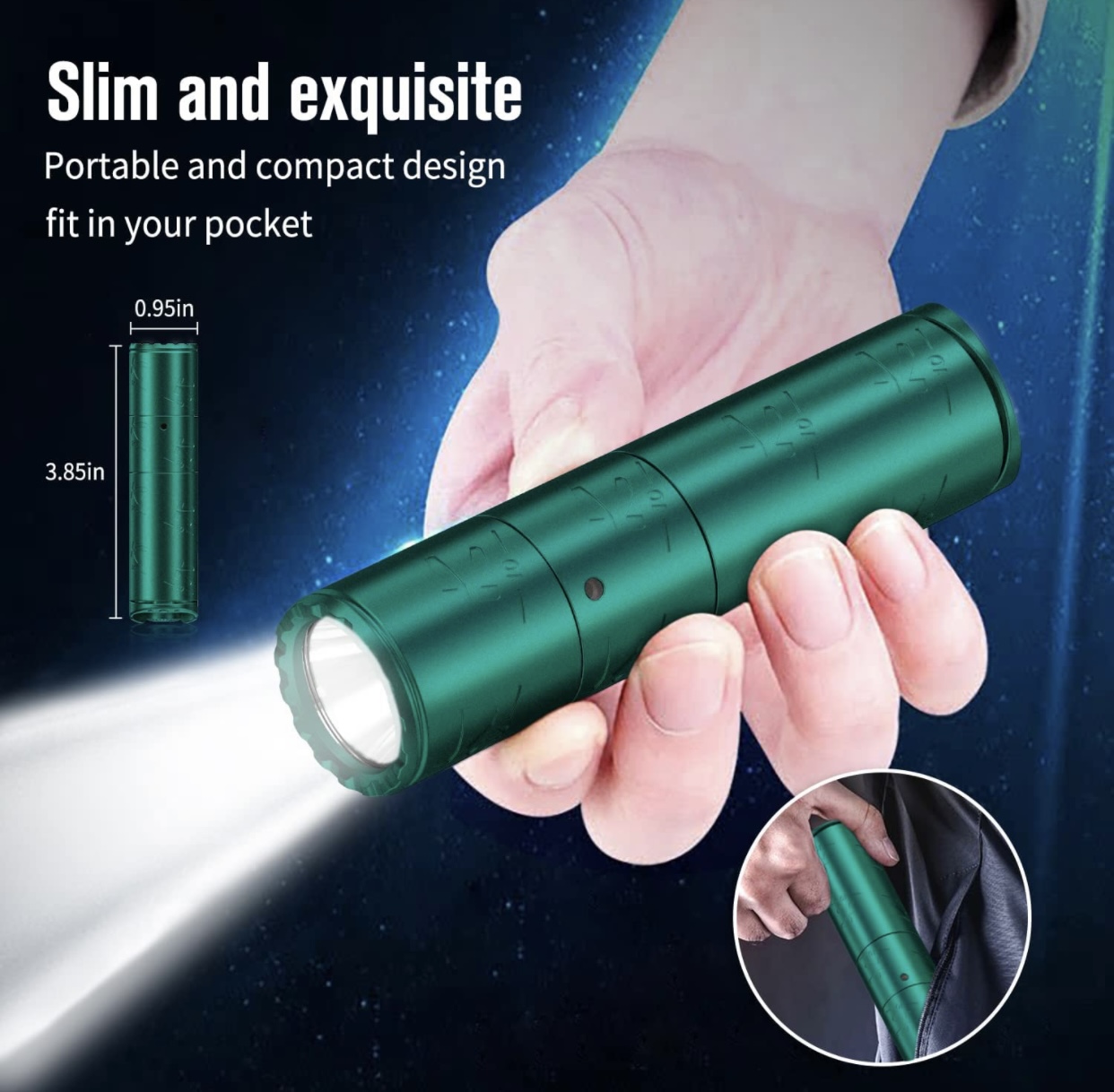 Klarus K10 EDC Flashlight 1200 Lumens 185M EDC Flashlight | Shopee Thailand